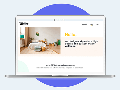 E-commerce Wallpaper Website 2024 branding e commerce e shop front end minimalist pastel color palette project designer responsive design sustainable ui design ux design uxd website