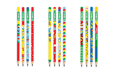 Designing Pencils Label for Fonzel graphic design packagingdesign ui