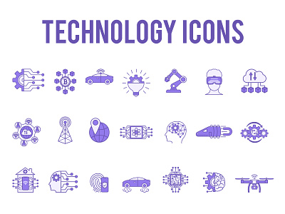 Technology Icons biometric