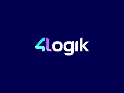Logotype design banking brand identity branding efficient forward logic logotype modern simple tech