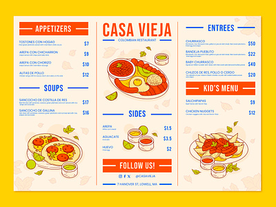 Restaurant Menu design design menu graphic design hand drawn illustration menu restaurant menu vector