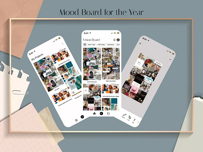 Mood Board for the Year moodboard newyear ui uichallenge