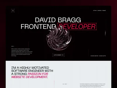 Landing Page - Online Portfolio 3d animations crypto landing page modenr portfolio