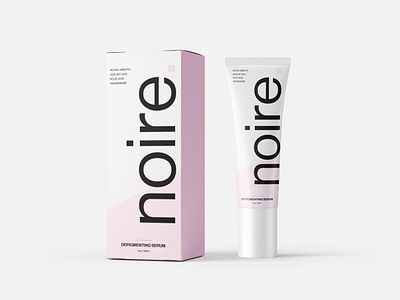 Noire- A skincare brand exploration brand identity design design exploration noire skincare