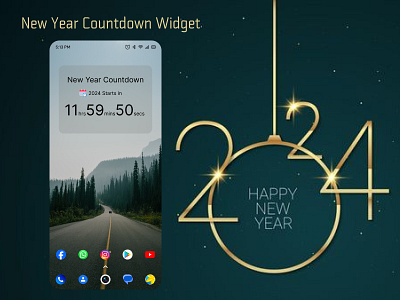 New Year countdown Widget ui uichallenge