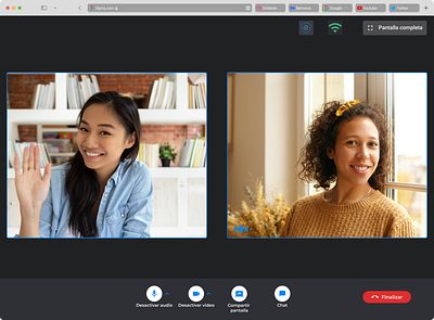 Terapify video conferencing helthcare ui ux videocall