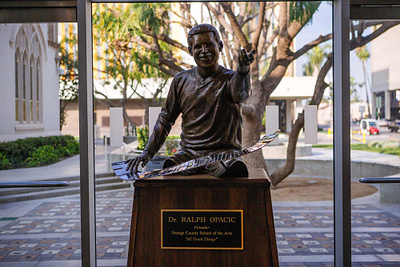 Ralph Opacic Statue