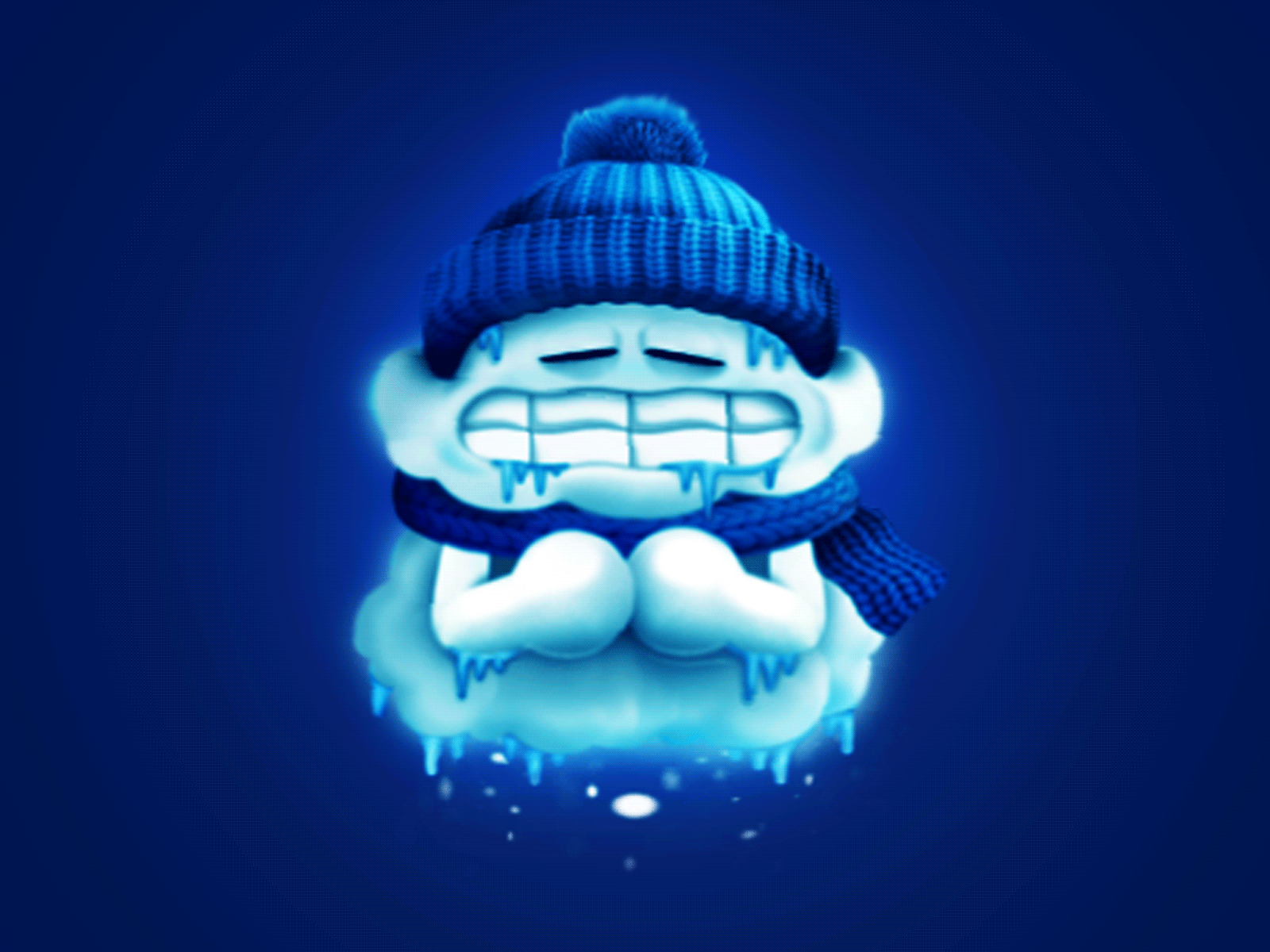 So Coooold animation cloud cold graphic design illustartion motion graphics snow