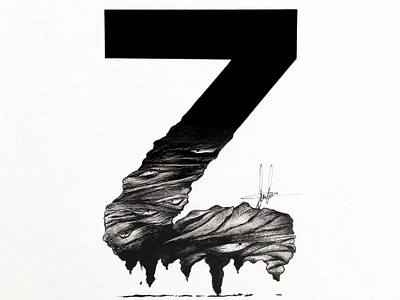 Z from Zombie art artist artistic artwork concept art concept design design drawing graphic design illustrated capital letter illustration letter traditional art traditional artwork traditional drawing typography zombie