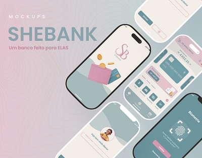 SHEBANK - Bank App design figma interface layout mobileui mockup prototype ui ui design uiux user interface uxui
