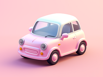 3D Cartoon Car, 3D Cute Car, 3D Pastel Car 3d ai 3d car 3d cartoon 3d cartoon car 3d cute car 3d design 3d designer 3d icon 3d icon car 3d illustration 3d pastel car ai cartoon belender branding cartoon design cartoon logo gerdoo graphic design illustration midjourney