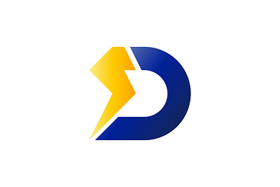 D Power Logo d logo initial letter d lettermark