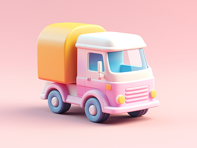 3D TRUCK, 3D Pastel Truck, 3D Cartoon Model Truck 3d ai 3d ai car 3d ai design 3d ai truck 3d car 3d cartoon design 3d designer 3d funny truck 3d illustrateion 3d truck 3d truck design branding fiverr fiverr design gerdoo graphic design illustration midjourney truck