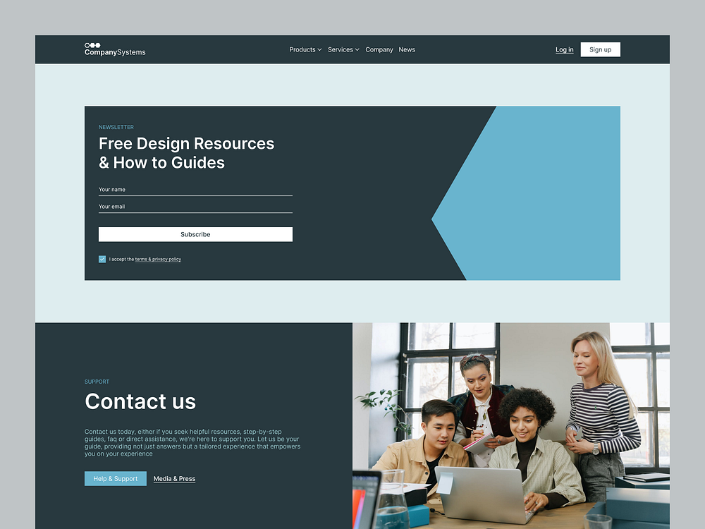 UI Section designs, themes, templates and downloadable graphic elements ...