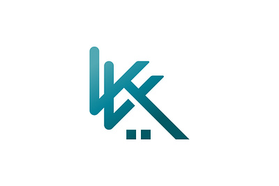 Letter KK Home Logo branding design k logo letter k lettermark logo typography