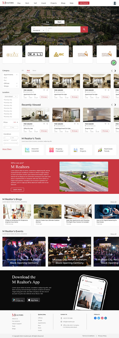 Real Estate Website UI & UX + HTML