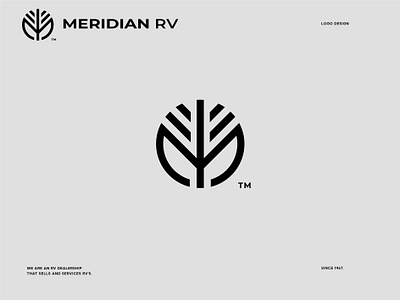 Meridian RV branding dealership design designer graphic jovan logo m meridian simple sladoje