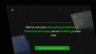 Fintech Hero Page animation app branding design fintech graphic design hero page illustration landing page logo motion graphics ui ux