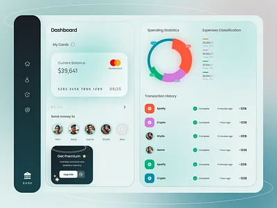 Mobile Banking App Dashboard - Daily UI 008 banking dashboard design freelance getready intern job mobile app ui uiux ux work