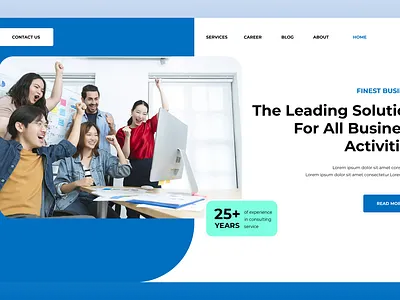 Sleek IT Business Hub Landing Design animation branding graphic design ui ux