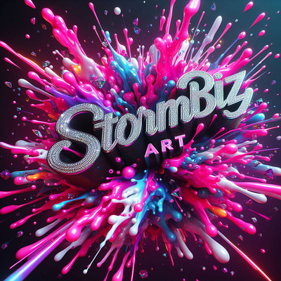 StormBiz Art 3d animation branding graphic design logo ui
