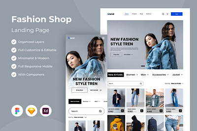 Trend - Fashion Landing Page landing