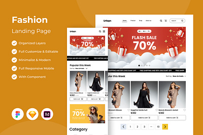 Urban - Fashion Landing Page landing