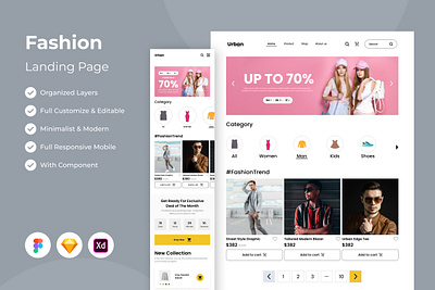 Urban - Fashion Landing Page V2 landing