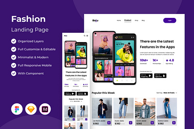 Baju - Fashion Landing Page V2 landing