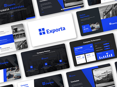Business Proposal - Exporta Exporter Company branding design graphic design infographic microsoft powerpoint powerpoint