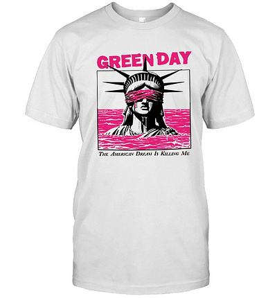 Green Day Lady Liberty American Dream Is Killing Me T Shirt