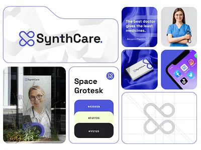 SynthCare - Telemedicine Branding Project 2024 agency bestbranding2023 branding color dashboard design graphic design health healthcare logo marketing minimal minimalism onlinedoctor telehealth telemedicine ui virtualcare wellness