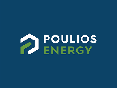 Poulios Energy Modern Logo brand identity branding clever creative design graphic design illustration logo logo company logodesign logofolio logos logoservice minimalist modern modernlogo vector