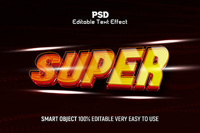 Super 3D Editable Text Effect Style 3d text effect fast light new text effect photoshop text effect style psd psd super 3d text effect super super 3d text effect style