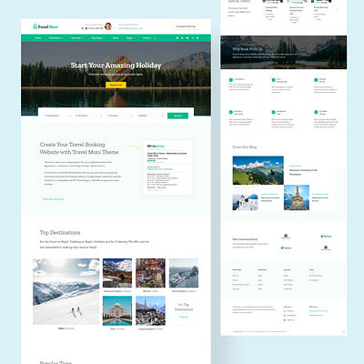 Travel and Tourism Website animation graphic design travel travelwebsite ui uiux webdesign website
