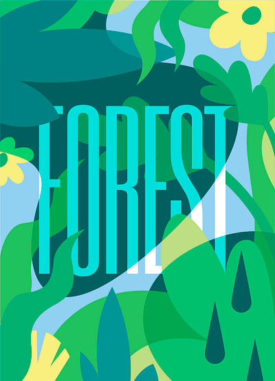 Forest Vector Illustration forest graphic design green illustration pattern vector