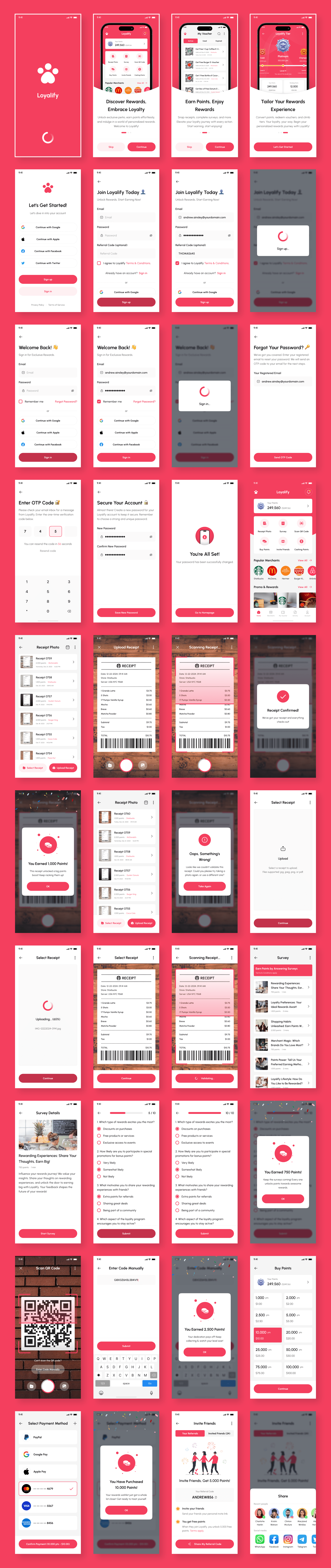 Example of Loyalty App UI Kit