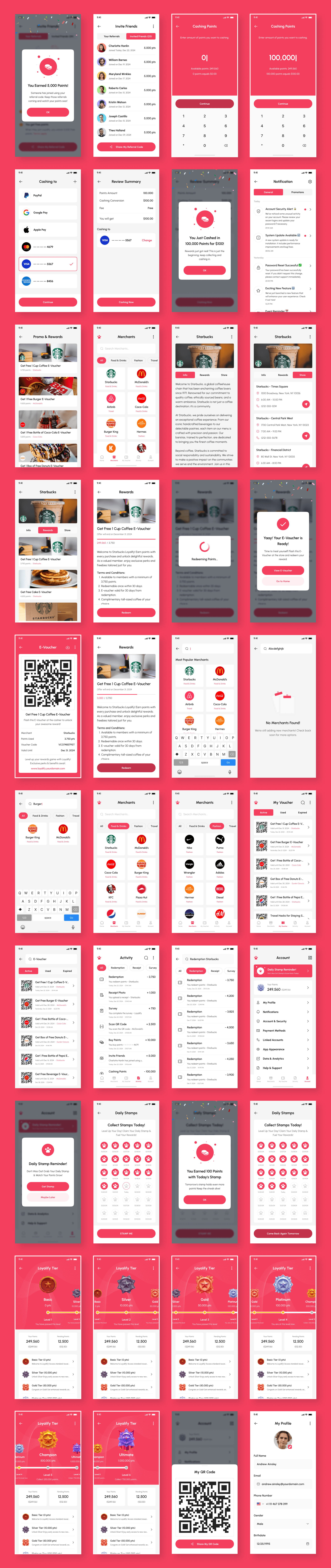 Example of Loyalty App UI Kit