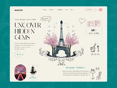 Parisian Passage Website design interface landing landing page minimal popular shot tour tourism travel travel agency ui ui design ui ux uidesign user interface vacation web web design web site website