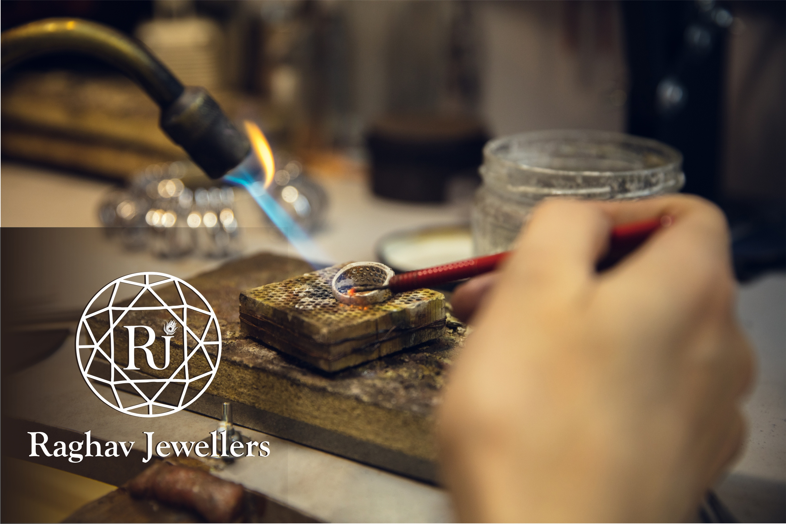 Raghav Jewellers Logo | Branding 3d behance brand design branding design graphic design illustration logo motion graphics photoshop typography vector
