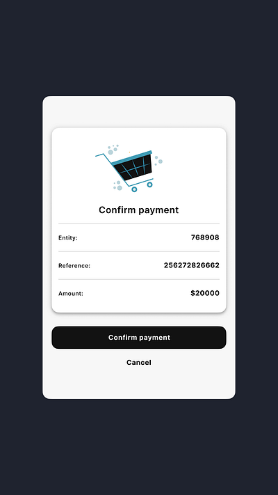 Confirm Payment Modal Design app component figma inspiration modal ui