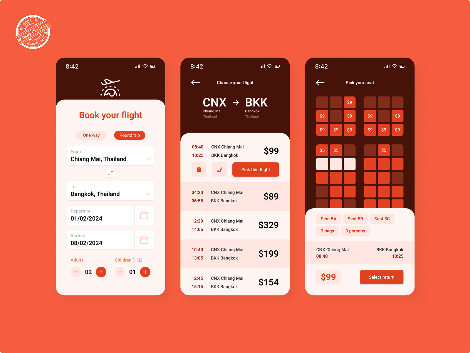 Flight Search - UX/UI Design by Robin Drapeau on Dribbble