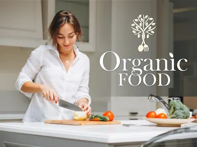 Organic Food Logo | Branding branding design graphic design illustration logo typography vector
