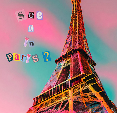 Meet me in Paris ! 3d graphic design