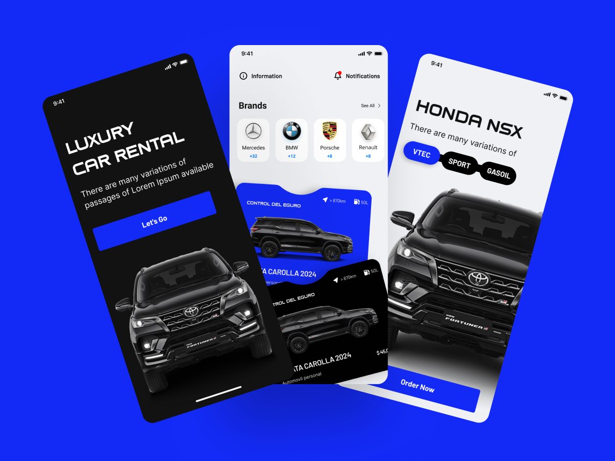Car Rental mobile app car app design car rental mobile app ui design uiux design user interface ux design
