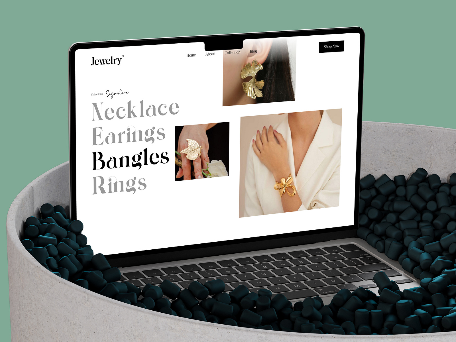 Jewelry - Landing Page Design by Sanjida Binte Salem on Dribbble