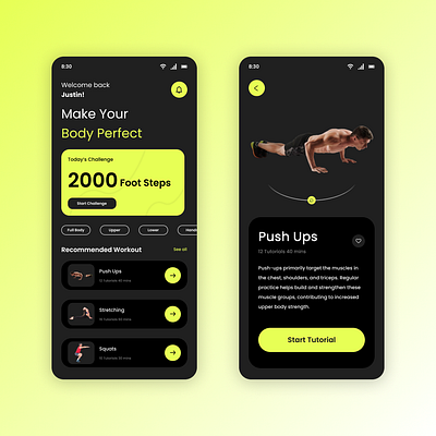 Fitness Mobile App Design figma fitness mobileapp ui uidesign uiux uiuxdesign ux