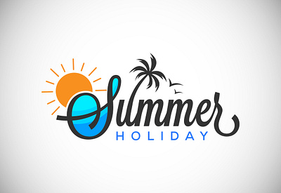 Summer holidays design concept sunny