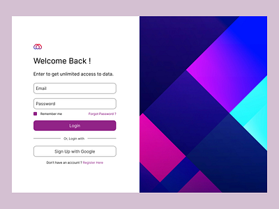 Sign Up / Login UI Design color design designinspiration illustration ui