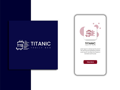 titanic trolly bag logo delivery done identity